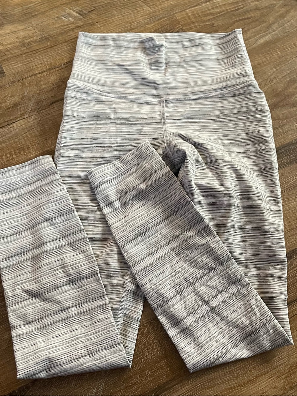 Lululemon High Times Pants in the "Cyber Stripe White Silver Fox Size 4